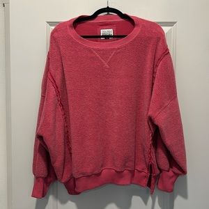 Fleece oversized sweatshirt